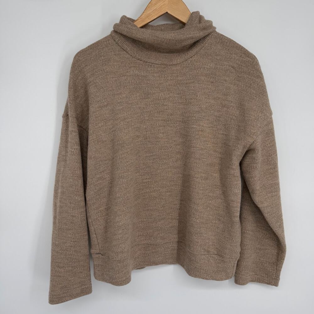 OGL Sweater Women’s Medium Cashmere Blend Brown Quiet Luxury Old Money Cropped